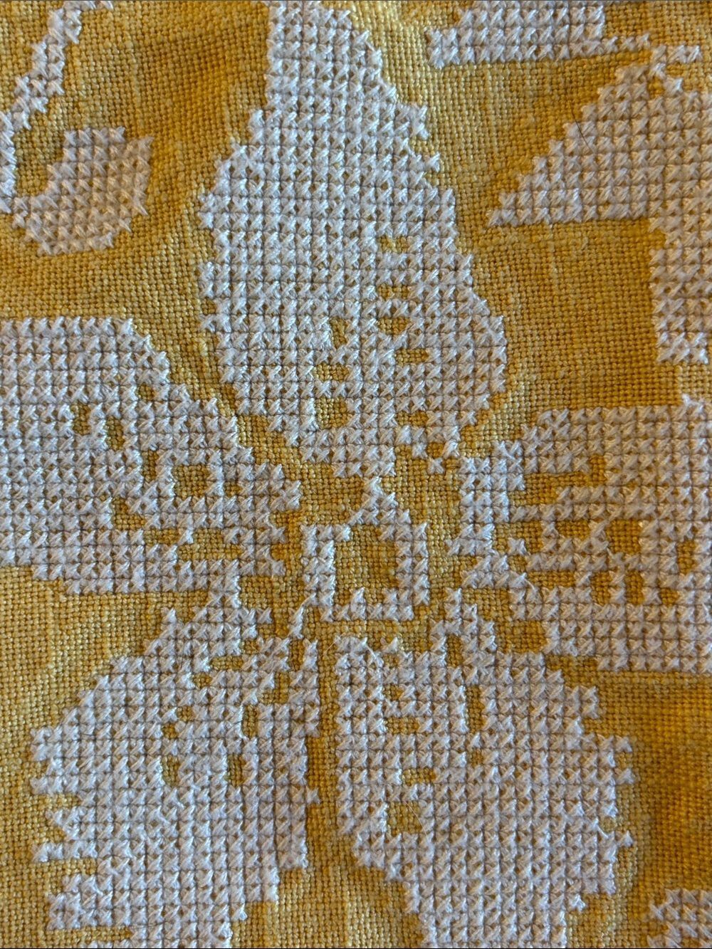 Pottery Barn Square Yellow Embroidered Floral Pillow Sham Cover 20” x 20” - Picture 9 of 9